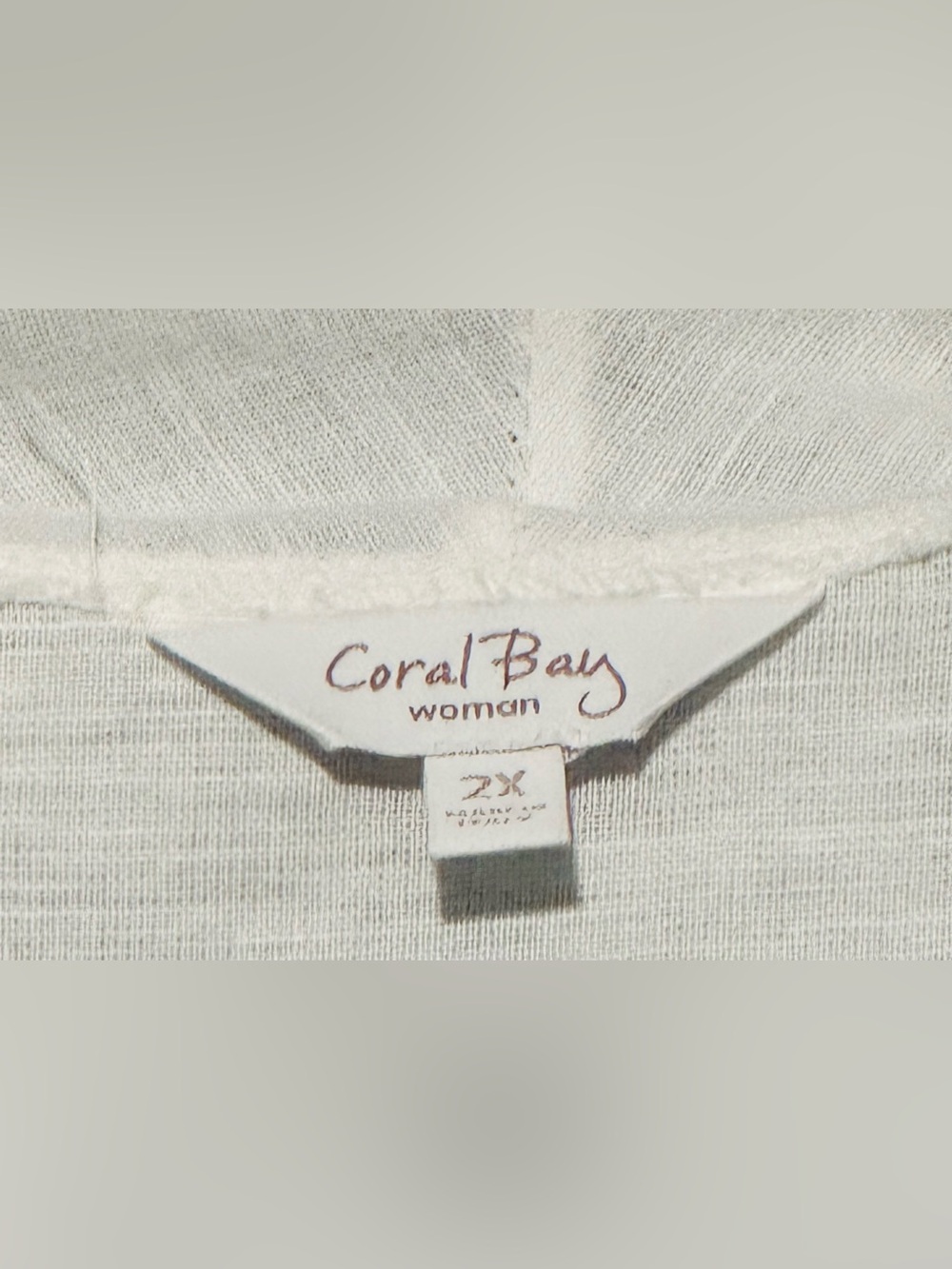 NWOT Coral Bay 100% Linen Open Front Boho Drawstring Duster Coastal Summer Layer - Picture 4 of 8